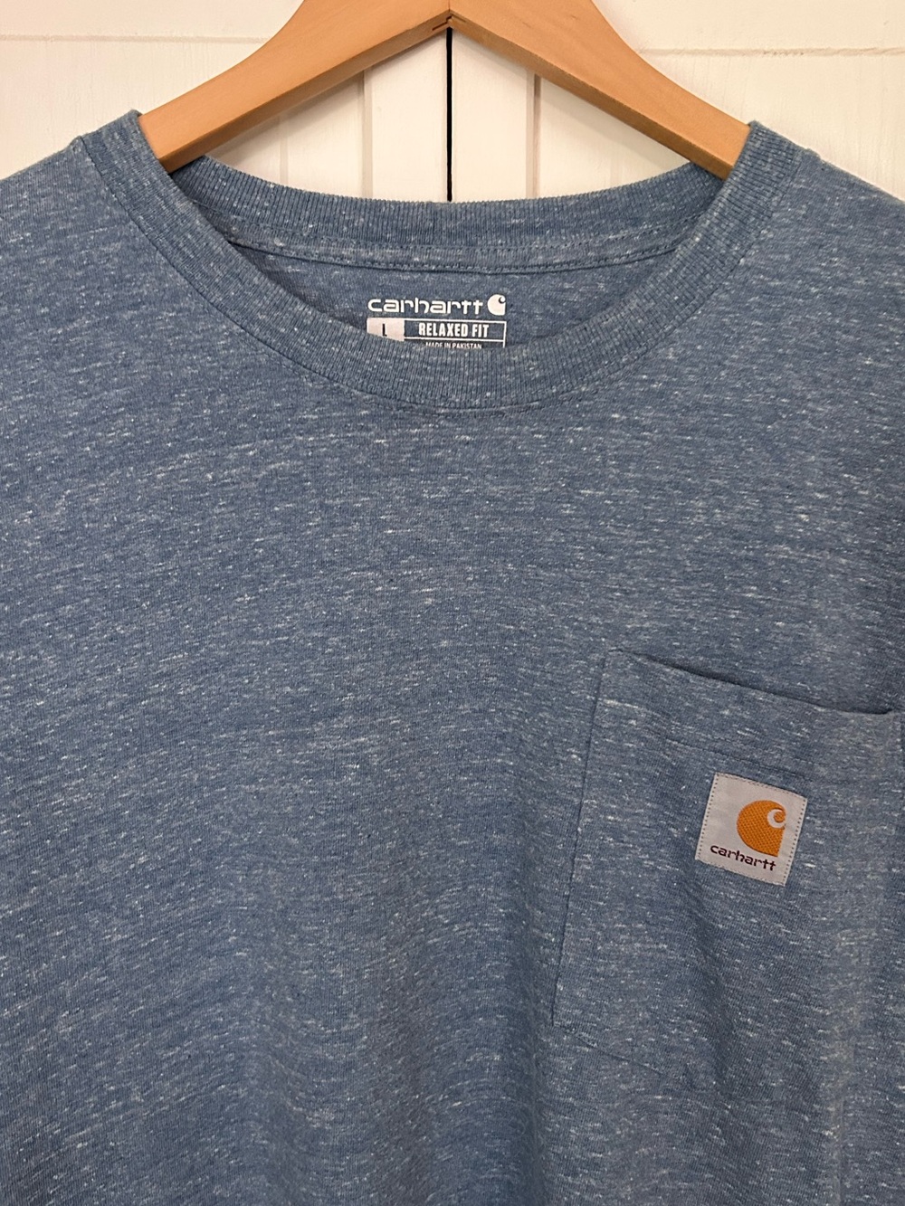 Carhartt Men’s Size L Tall Relaxed Fit Short Sleeve Crew Neck Tee